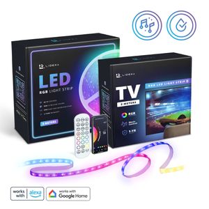 Lideka® - RGB LED strip 5m + TV LED strip 2m - Led pakket M