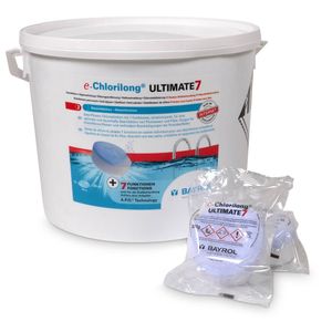 BAYROL e-Chlorilong® ULTIMATE 7 - 300 g Chlortabletten mit 7 Funktionen 10,2 kg