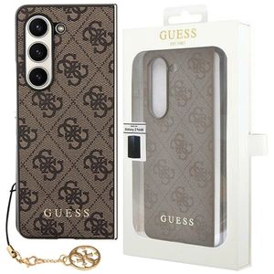 Guess Samsung Galaxy Z Fold5 Hülle Case 4G Charms Collection Braun