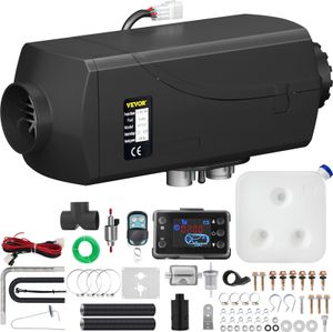 VEVOR parkovací ohrievač nafty 5KW, 12V naftový ohrievač vzduchu, 10 L naftový ohrievač vzduchu, -40 ℃ - + 20 ℃ pracovná teplota vzduchu naftový ohrievač, hliníkový ohrievač vzduchu pre obytné prívesy lode