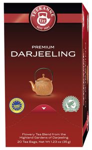 Teekanne Premium Darjeeling zart blumiger goldgelber Schwarztee 35g