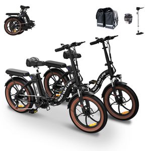 RCB 2 Stück E-Bike, 20" E-bike E-fahrrad Elektrofahrrad klapprad max.90km Shimano 7gang