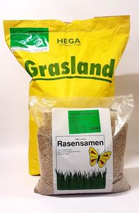 HEGA Grasland Rasensamen Sport und Spiel Grassamen Saatgut Rasen Gras 10kg (1 x 10 kg)