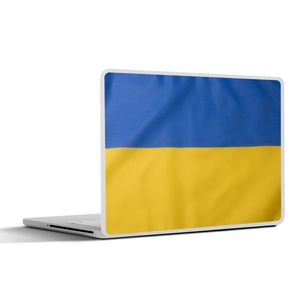 MuchoWow® Laptop Aufkleber Sticker Cover Nahaufnahme der Flagge der Ukraine 30x21 cm - Sticker für Laptop - Selbstklebend