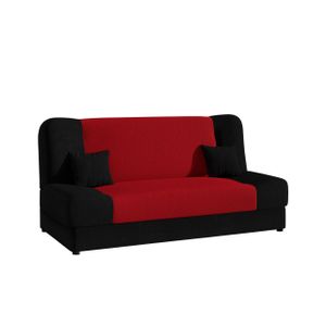 Mirjan24 Schlafsofa Jonas Style, Sofa mit Bettkasten und Schlaffunktion, Stilvoll Polstersofa, Schlafcouch vom Hersteller (Alova 04 + Alova 46)