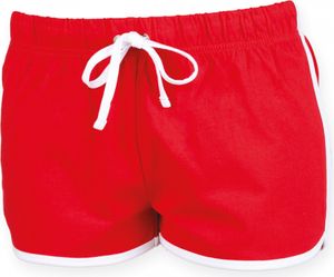 SF Women SK069 | Ladies Retro Shorts - Farbe: Red/White - Größe: L