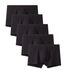 INF Bambus Herrenunterwäsche schwarz 5er Pack Unterhosen (Large)