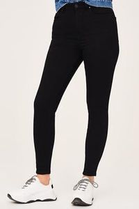 Gina Tricot Curve Damen Jeans Hose Super Highwaist Skinny Leg Schwarz Grösse 38