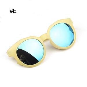 Baby Kleinkind Niedlich Gefrostet Mehrfarbig Reflektierende Anti-Uv-Sonnenbrille Brille Geschenk-E