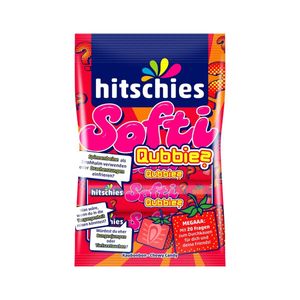 Hitschies Softie Quebbies Erdbeergeschmack fruchtige Kaubonbons 80g