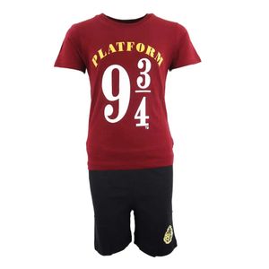 Harry Potter Platform 9 3/4 Kinder Schlafanzug Pyjama – Braun / 146