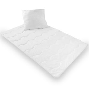 proheim Bettenset 135 x 200 cm Bettdecke und 80 x 80 cm Kopfkissen 2-teiliges n-Set Microfaser Decke und Kissen Allergiker geeignet