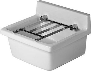 Duravit Ausgussbecken STARCK 3 ohne Überlauf, Hahnlochbank, 480 x 425 mm, ohne Hahnloch weiß 0313480000