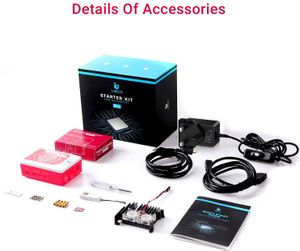 Raspberry Pi 4 Model B 8GB RAM Kit, RPi Barebone , MicroSD Card, Type C,  Mini PC