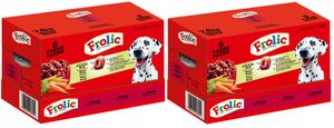 FROLIC Beutel Multi Pack 5 Fresh Packs mit Rind, Karotten und Getreide 2 x 5x1,5kg