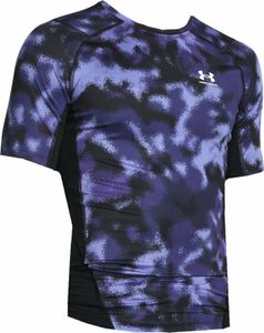 Under Armour UA HG Armour Printed Short Sleeve Starlight/White M Fitness T-Shirt