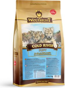 Wolfsblut Cold River Puppy - Forelle mit Süßkartoffel Trockenfutter für Hunde 12,5 Kg Wolfsblut Cold River Puppy - Forelle mit Süßkartoffel Trockenfutter für Hunde 12,5 Kg