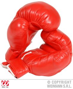 Professionelle Boxhandschuhe in rot - 2 Wahl mit schwarzen Punkten