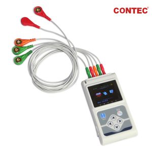 CONTEC TLC9803 Dynamischer 3-Kanal 24-Stunden-EKG-Holter-Monitor PC-Software-Analysator OLED-Recorder