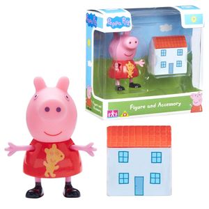 Auswahl Spielfiguren | Peppa Wutz | Peppa Pig | Figur mit Zubehör, Figur:Peppa Wutz mit Spielhaus