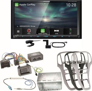 Kenwood DNX-7190DABS Android Auto Carplay DAB+ DVD CD Einbauset für Opel Astra J