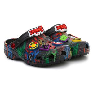 Crocs Kids Classic Marvel Avangers Funlab Clog Sandale Schuhe 207721 Schwarz , Schuhe:33/34 EU