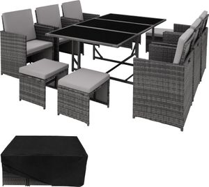 Rattan Sitzgruppe Malaga für 6 bis 10 Personen
