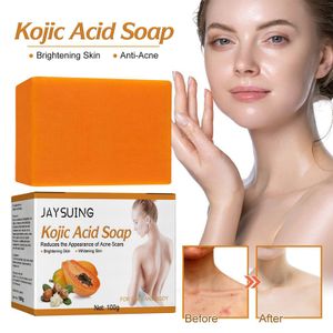100g Kojic Acid Soap Papaya Seife,Skin Whitening Lightening Exfoliants Aufhellende Seife Für Strahlende Haut, Dunkle Flecken, Verjüngung