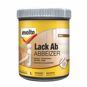 Molto Lack Ab Abbeizer, Farb- & Lackentferner, Metall, Holz, Weiß - gräulich, Paste, White / Grey, 1 m²/L