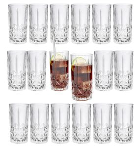 SET 18 x Longdrinkglas 375ml Glas Gläser-Set Cocktailgläser Spülmaschinenfest