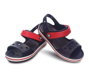Crocs Kids' Crocband Sandal Navy/Red 28-29