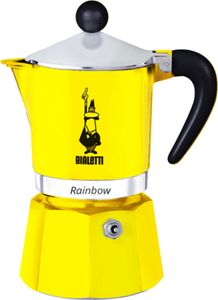 BIALETTI Rainbow Espressokocher gelb, 3 Tassen