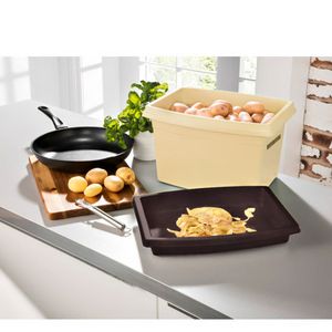 Kartoffelbox Kartoffelkiste mit Deckelschale ca. 5 Kg. Kartoffel Zwiebeln Äpfel