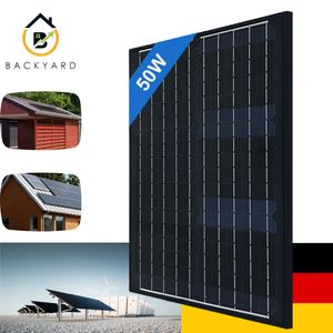 50W Solarmodul Photovoltaik Solarpanel Monokristalline PV für Häuser Camping RV Batterie