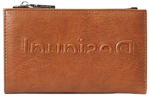 DESIGUAL Brieftasche Damen Polyurethan Braun GR57742 - Größe: Einheitsgröße