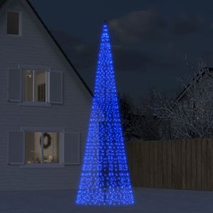 "Einfachen Design & Stilvol" LED-Weihnachtsbaum für Fahnenmast 1534 LEDs Blau 500 cm Christbaumschmuck - 1parcel