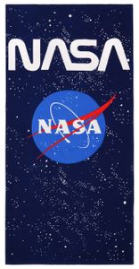Dunkelblau-blaues Badetuch mit Muster von NASA  STANDARD 100