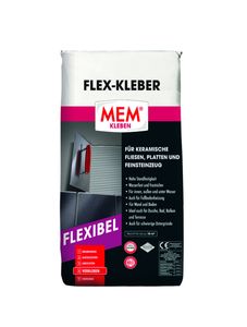 MEM Flex-Kleber 25 kg - Für keramische Fliesen, Platten und Feinsteinzeug