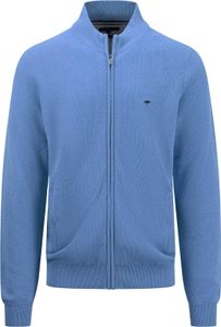 Fynch-Hatton Cardigan-Zip, Structure crystal blue 3XL