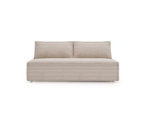 Kaiser Möbel Sofa mit schlaffunktion und bettkasten DUE Poso Stoff Beige