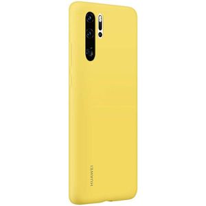 Huawei P30 pro Silicone Case Yellow Backcover