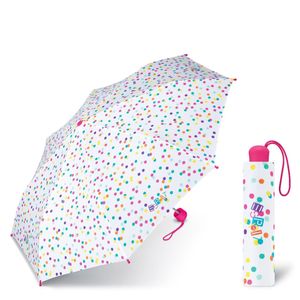 Esprit Mini Regenschirm, Taschenschirm, 90 cm Durchmesser, Manuell - Colored Dots