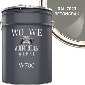 Betonfarbe Bodenfarbe Bodenbeschichtung W700 Betongrau RAL 7023 - 2,5L