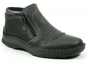 Rieker 05372 Schuhe Herren Stiefeletten Wollfutter Rieker-Tex , Schuhgröße:42 EU, Farbe:Schwarz
