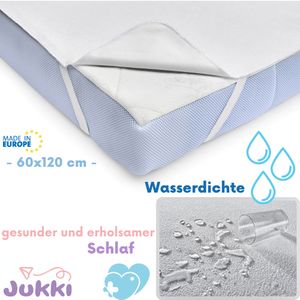 JUKKI® Matratzenschoner  Wasserdichte  60x120  Matratzenauflage Matratzenschutz für Babybett und Kinderbett
