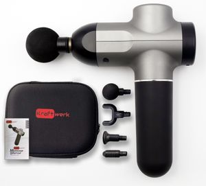 axion Masážní pistole Kraftwerk, masážní zařízení, masážní pistole k uvolnění svalů, sada a relaxační masáž, USB-C kabel pro nabíjení, vibrační masážn