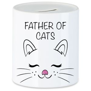 Father of Cats Spardose Katzen-Papa Geschenk Katzenliebhaber Katzenbesitzer Katzen Kätzchen