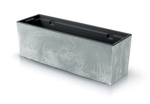 Prosperplast Květináč-truhlík 58cm, šedý URBI CASE BETON EFFECT DUC600E-422U