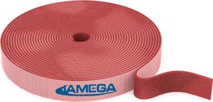 Klett-Kabelbinder Klettband Rolle wiederverwendbar Klettverschluss Rot, 5m