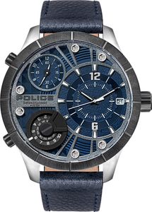 Armbanduhr Police Watch PL15662XSTU.03 Herren Uhr Lederarmband blau Armbanduhr Police Watch PL15662XSTU.03 Herren Uhr Lederarmband blau